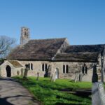 Blue sky view of St. Peter's Church on a Spring day